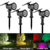 9-LED Solar-Powered Outdoor Spotlight