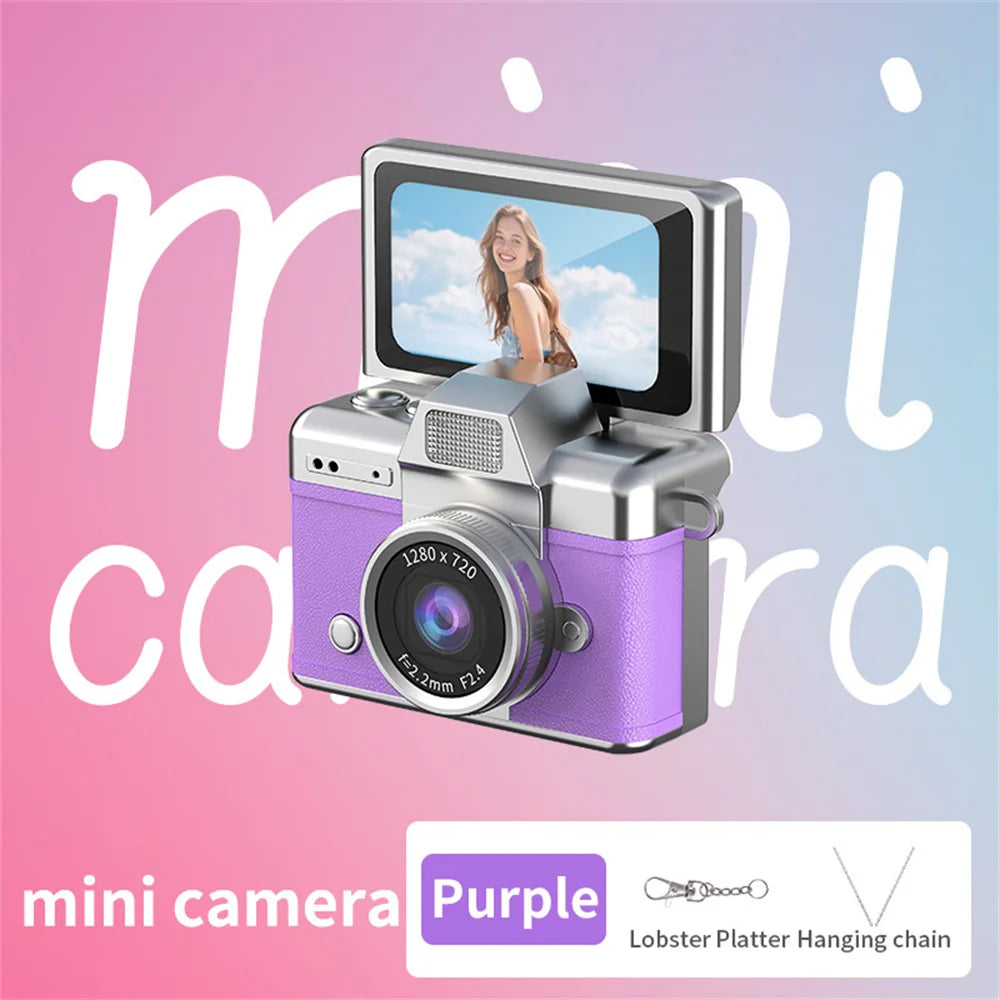 Cámara Digital Mini Portátil con Pantalla Selfie