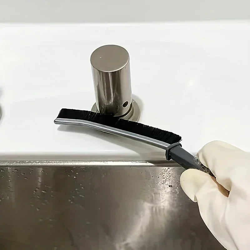 Hard-Bristled Crevice Cleaning Brush for Tiles & Grout