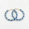 Rainbow Crystal Hoop Earrings