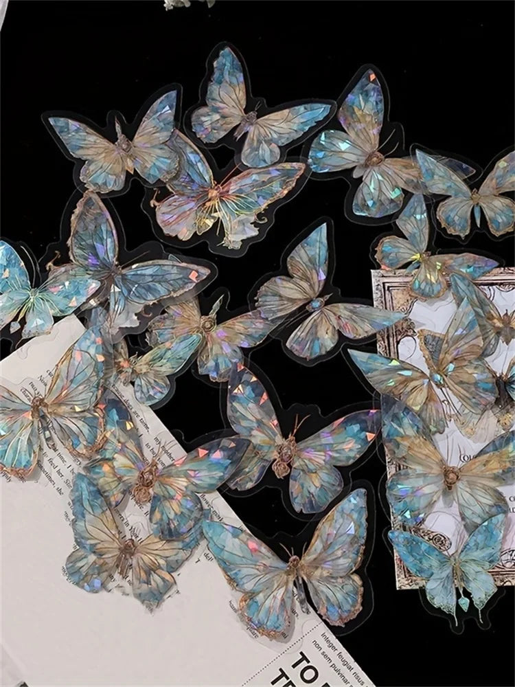 Butterfly Cut Sticker Pack for Junk Journals and DIY Crafts
