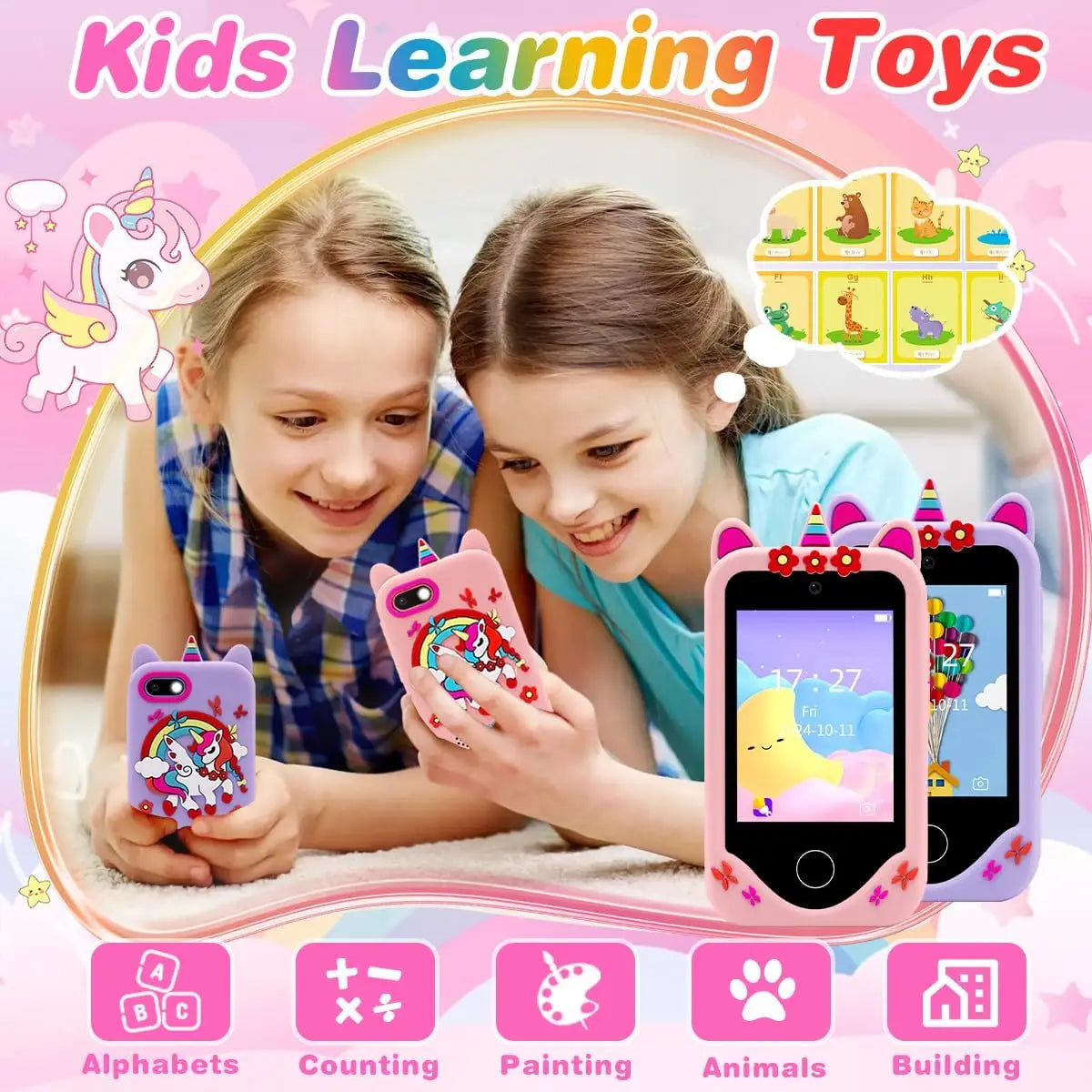 Kids Touchscreen Learning Phone with Games and Music