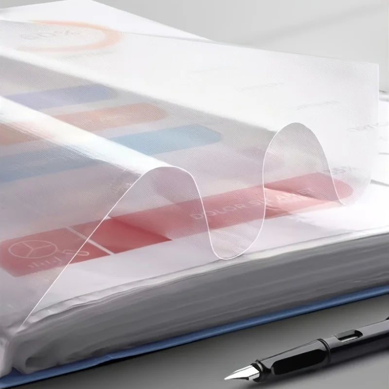 60-Pocket A4 Expanding File Organizer with Durable Waterproof Cover