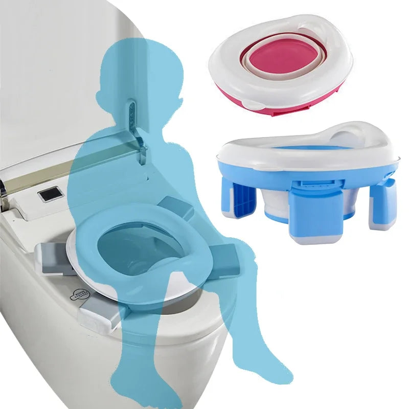 Foldable 3-in-1 Travel Potty for Kids with Disposable Bags