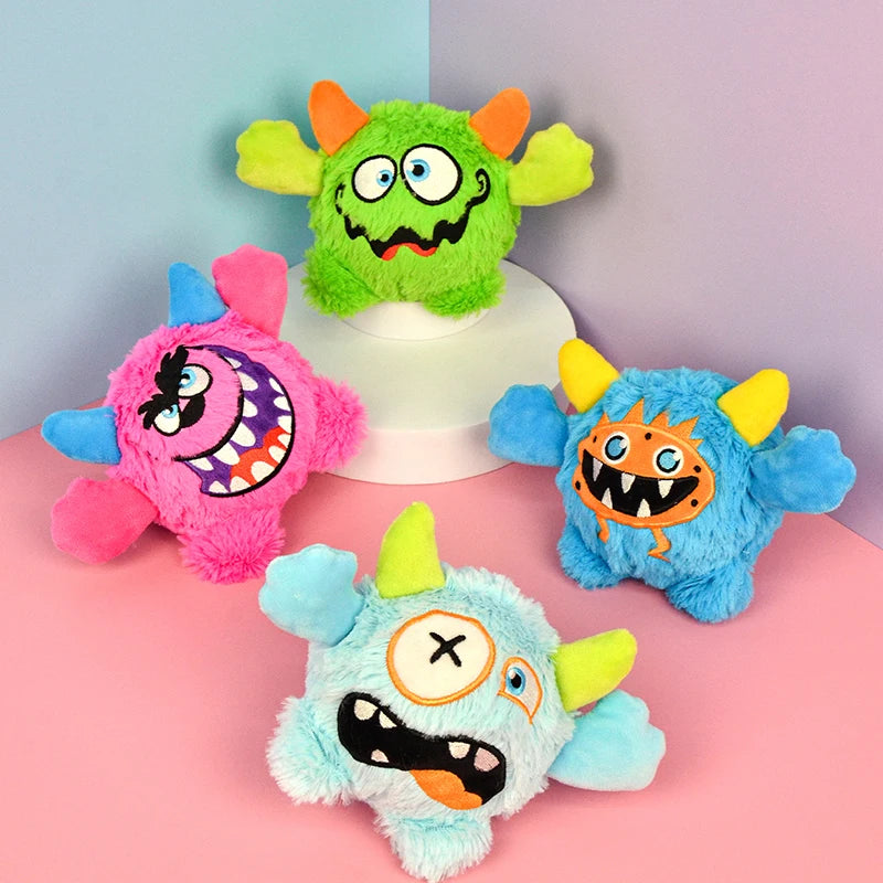 Interactive Monster & Crab Dog Chew Toy
