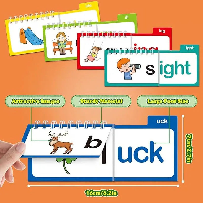 Interactive Reading Flip Book for Vocabulary and Phonics