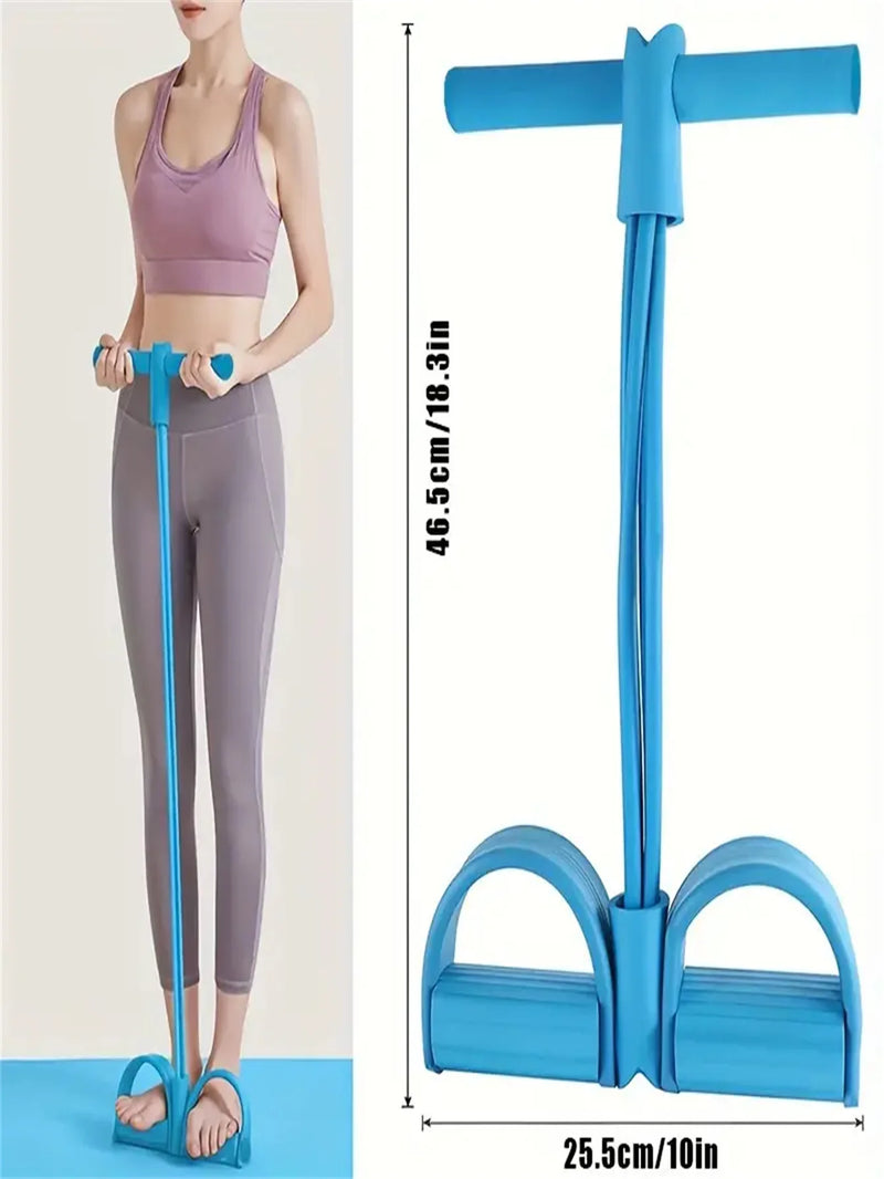 Adjustable Resistance Bands with Foot Pedals