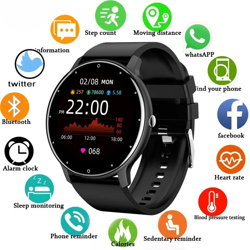 Reloj Inteligente Deportivo LIGE con Monitor de Ritmo Cardíaco y Seguimiento de Actividad