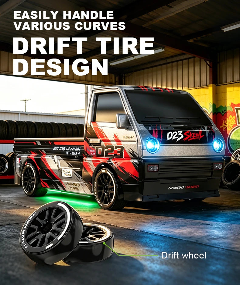1:64 Scale 4WD Stunt RC Drift Car with Rechargeable Battery