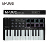Portable 25-Key MIDI Controller with Pads and Wireless Connectivity