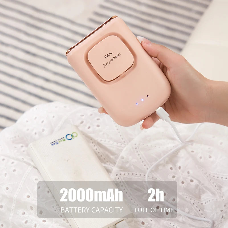 Tragbarer USB-Ladebarer Halsventilator