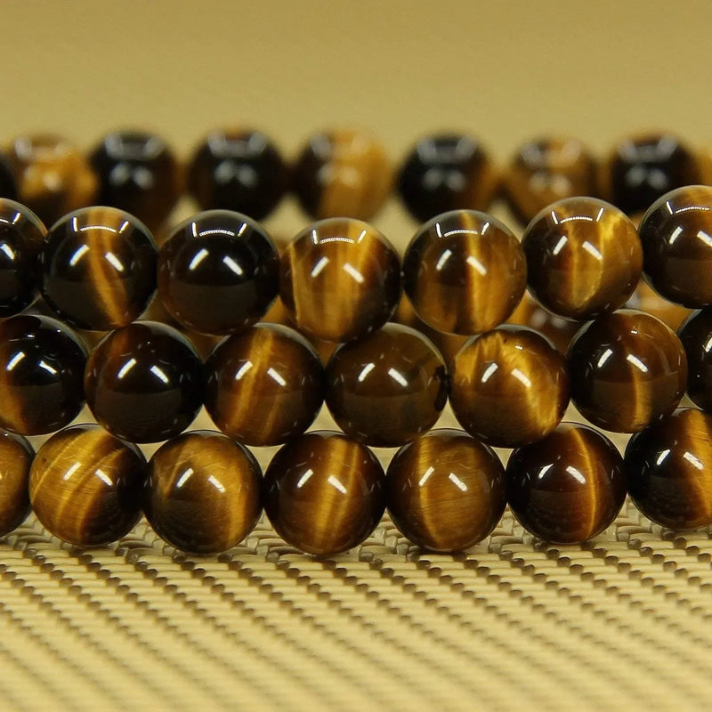 Natural Tiger Eye Beaded Bracelet