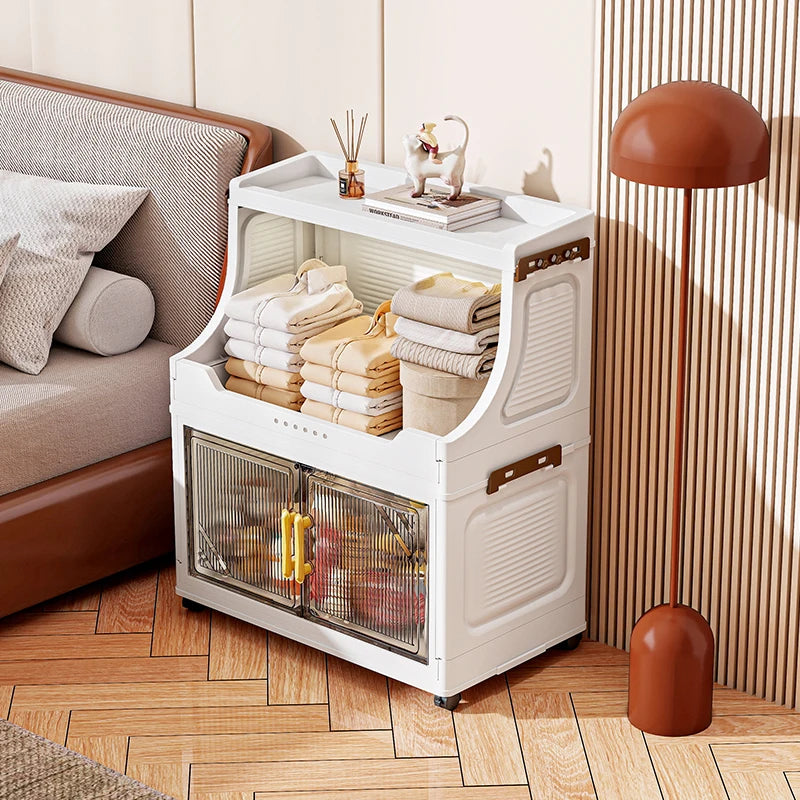 Foldable Double-Door Storage Cabinet