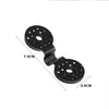 Black shade cloth clips used for securing greenhouse netting and outdoor fabric.