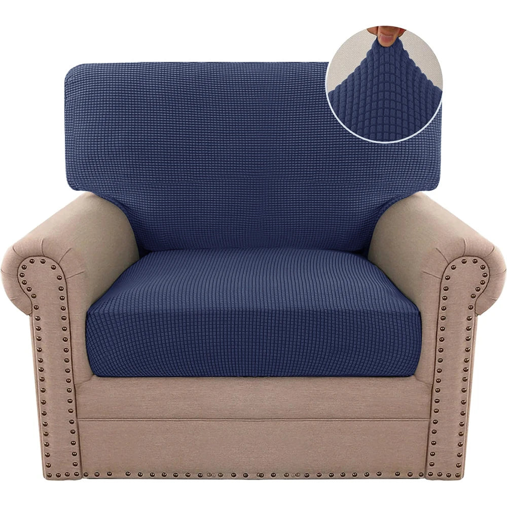 Stretchable Jacquard Sofa Cushion Covers with Anti-Slip Base
