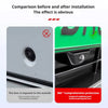 Comparison showing a camera lens before and after installation, highlighting protection against scratches and rainwater.