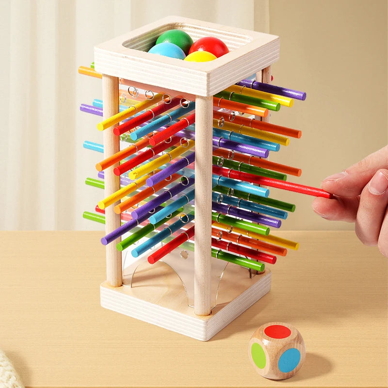 Wooden Counting Sticks and Balance Toy for Early Learning