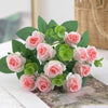 Silk Rose & Eucalyptus Floral Arrangement