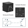 Black compact structure for a JD1912 12V 40A relay and fuse box with blade holders