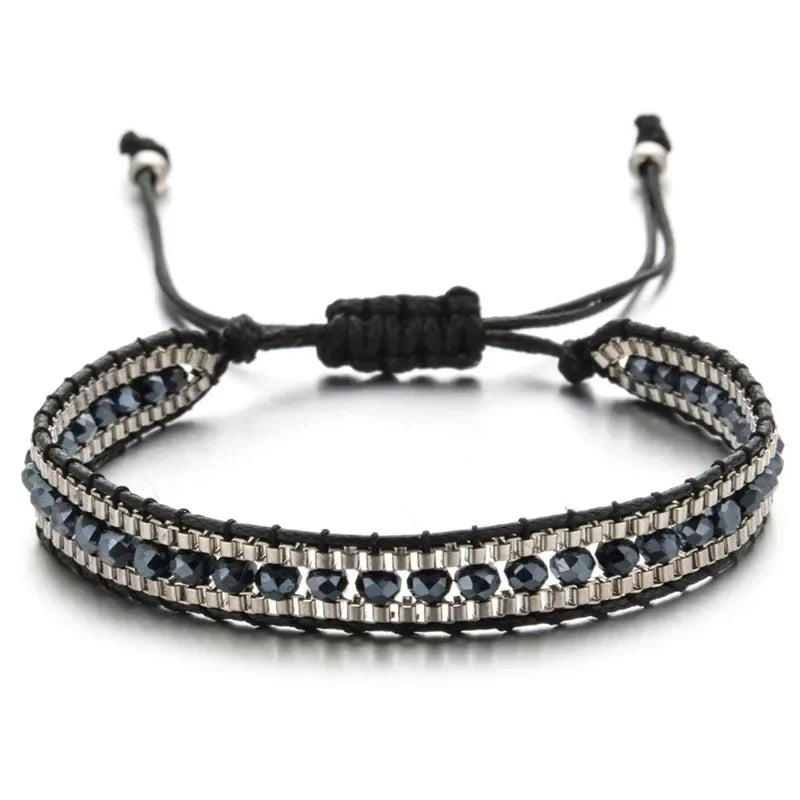 Bohemian Crystal Beaded Bracelet