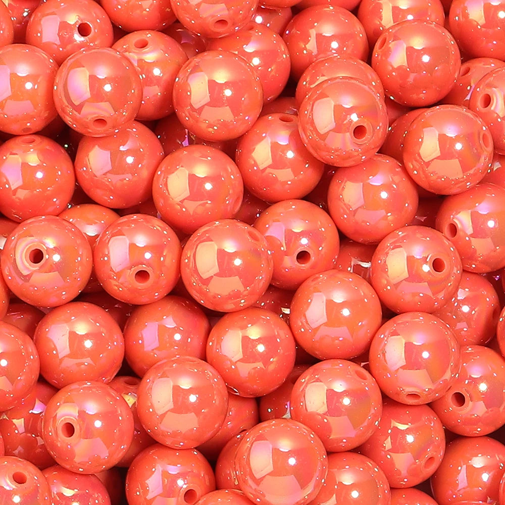 AB Color Acrylic Round Beads for Jewelry Making