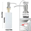 Built-In Kitchen Sink Soap Dispenser with Stainless Steel Pump
