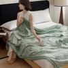 Bamboo Fiber Cooling Throw Blanket