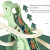 Dinosaur Stair Climbing Race Track Toy with Lights and Music