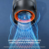 Portable USB Desk Fan with Oscillation and Digital Display