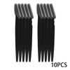 A set of ten black precision eyebrow razors for facial grooming and dermaplaning.