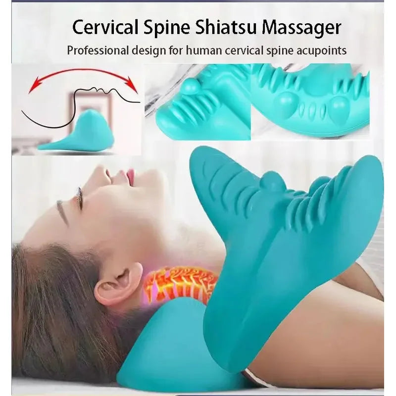 Ergonomic Cervical Neck Stretcher & Posture Pillow