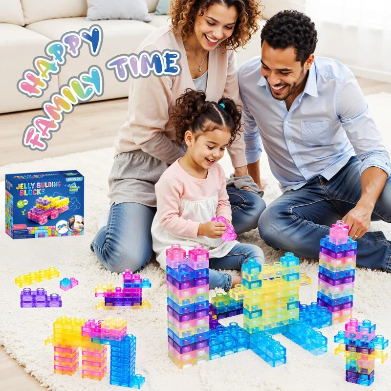 Soft Jelly Building Blocks Sensory Toy Set