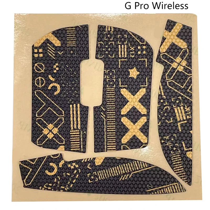 G Pro Wireless mouse grip tape featuring a dark patterned surface for enhanced control