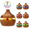 Wood Grain Ultrasonic Air Humidifier with Essential Oil Diffuser