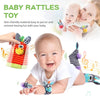 Baby Wrist Rattles and Animal Socks Set for Sensory Development