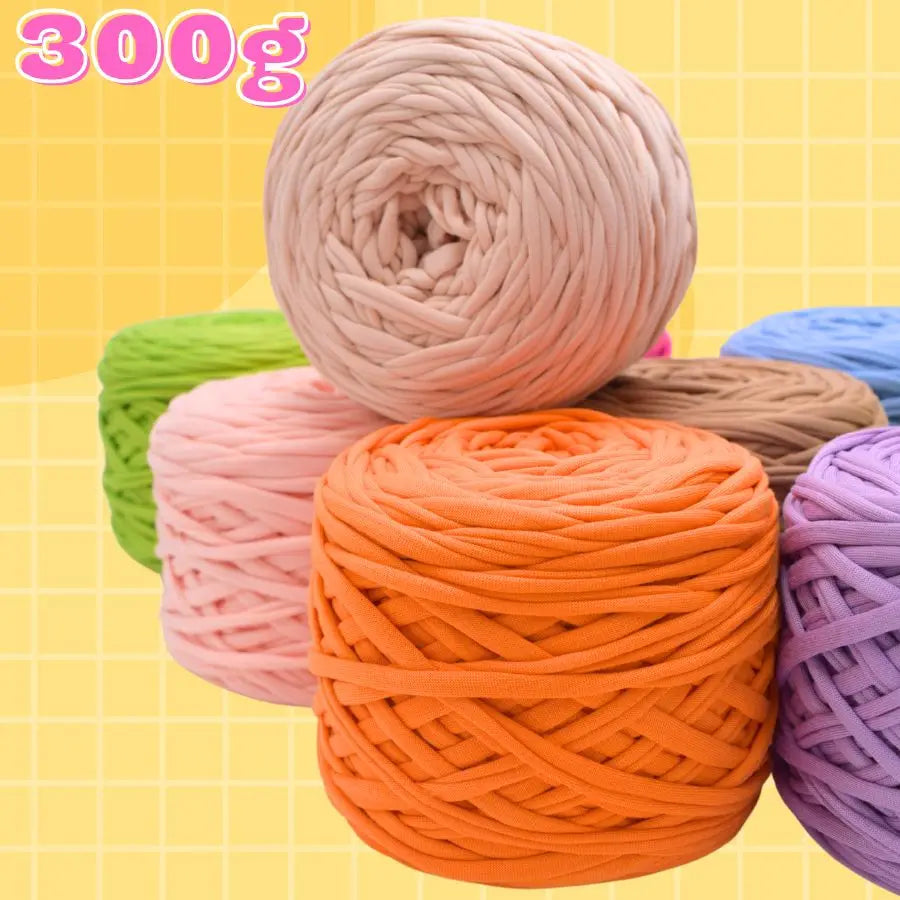 Recycled Polyester T-Shirt Yarn for Knitting and Crafting