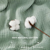 6-Layer Cotton Muslin Blanket – Lightweight & Breathable for All-Season Comfort