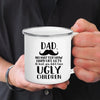 Dad Nutritional Facts Enamel Coffee Mug