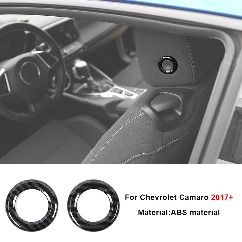 Carbon fiber interior trim kit for Chevrolet Camaro 2017+ showing a door panel component.