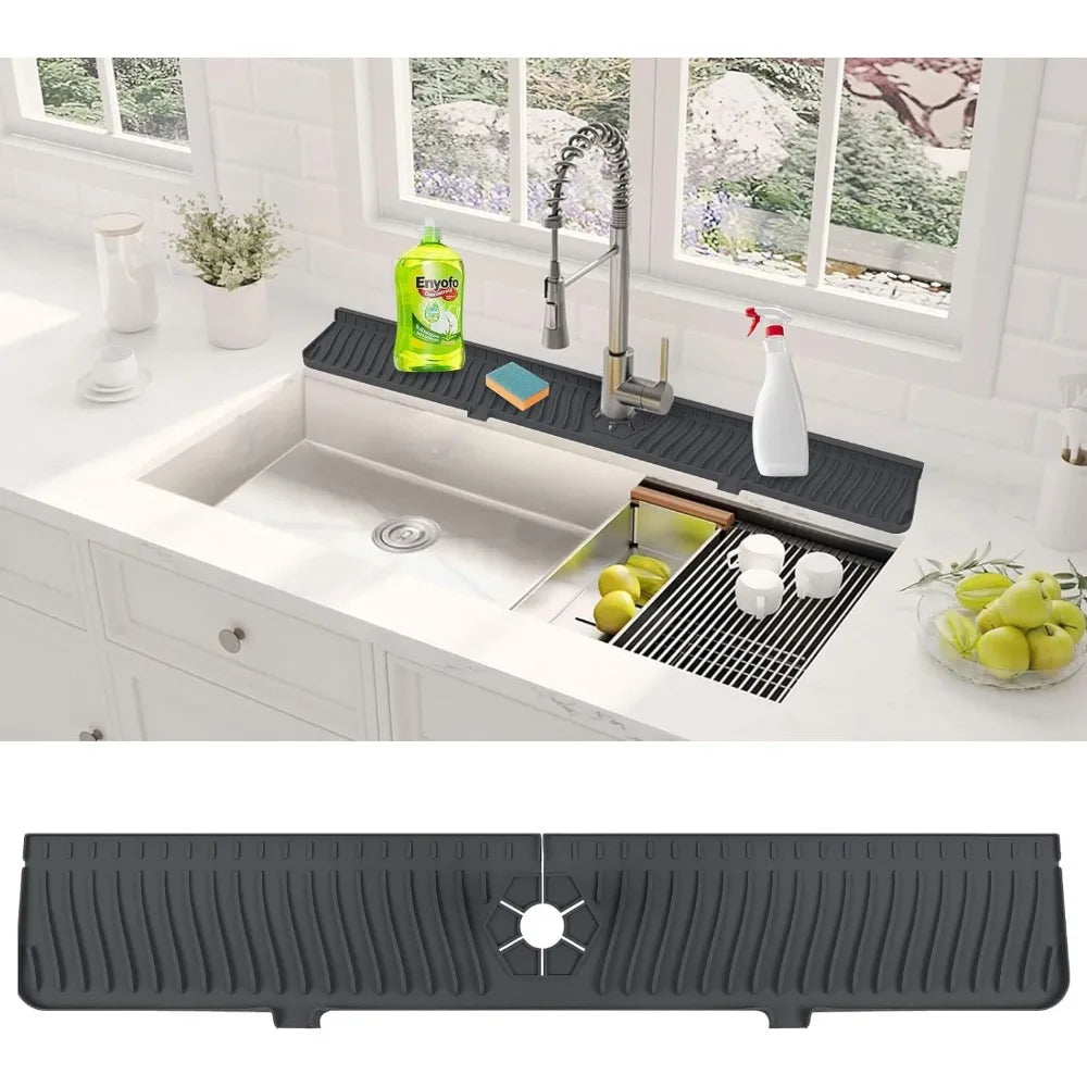 Silicone Kitchen Sink Splash Guard & Drainage Mat