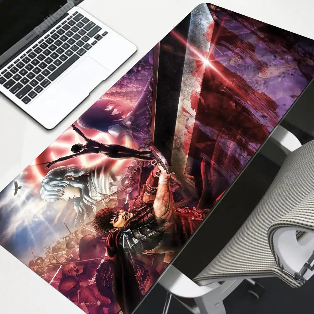 Berserk Anime XXL Gaming Mouse Pad with Non-Slip Rubber Base