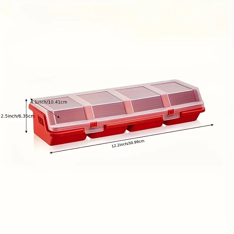 Multi-Compartment Storage Box for Small Parts and Crafts