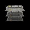 A 1:64 scale miniature garage diorama kit featuring multiple levels and lighting elements.