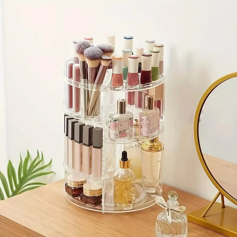 360° Rotating Acrylic Makeup Organizer