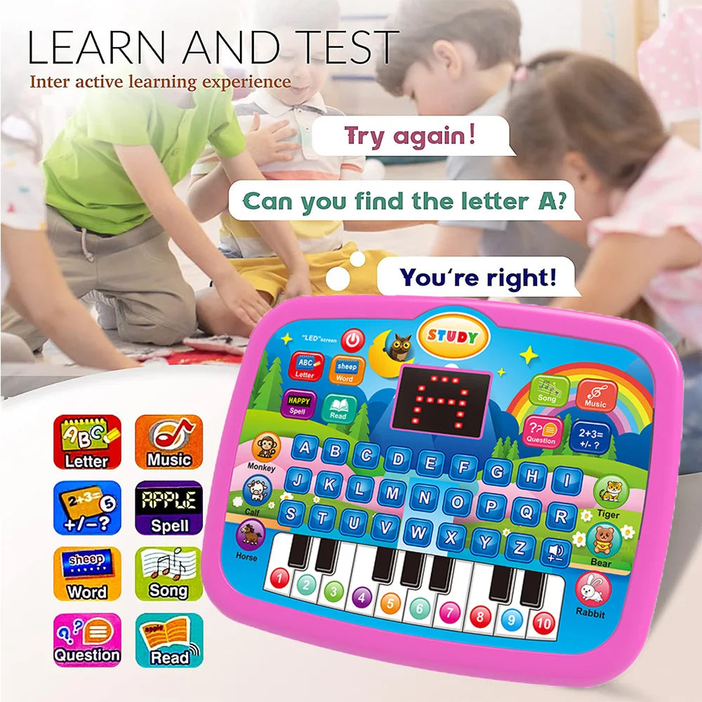 Kids' Educational Learning Tablet with Keyboard Function