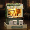 DIY Wooden Dollhouse Miniature Coffee Shop Model Kit