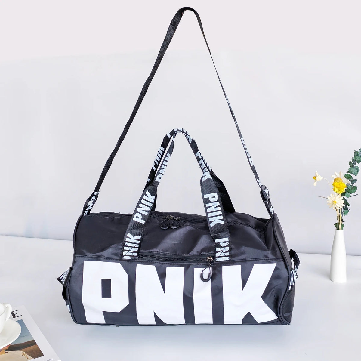 Versatile Printed Nylon Crossbody Travel Bag