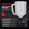 18-Piece Universal Engine Oil Funnel Kit with Magnetic Storage