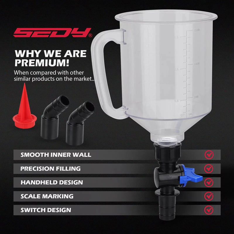 18-Piece Universal Engine Oil Funnel Kit with Magnetic Storage