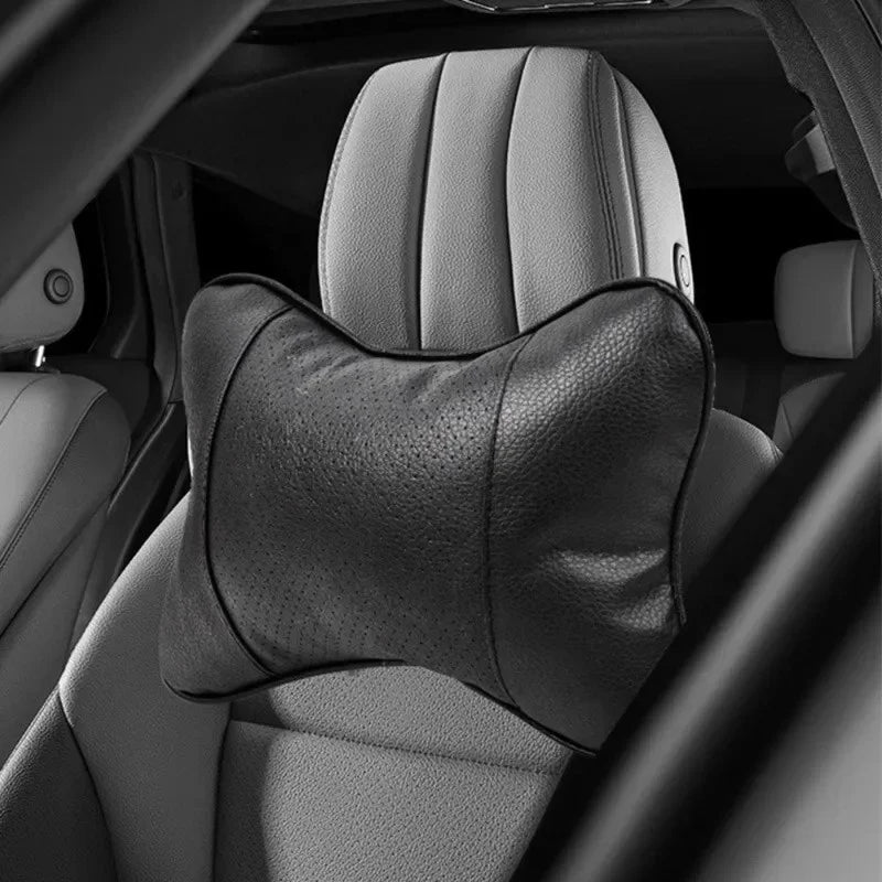 Breathable Mesh Car Headrest with Neck Support Pillow